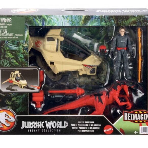 Mattel Jurassic World Legacy Collection Reimagined Chopper Chase Pack NEW - Picture 1 of 2